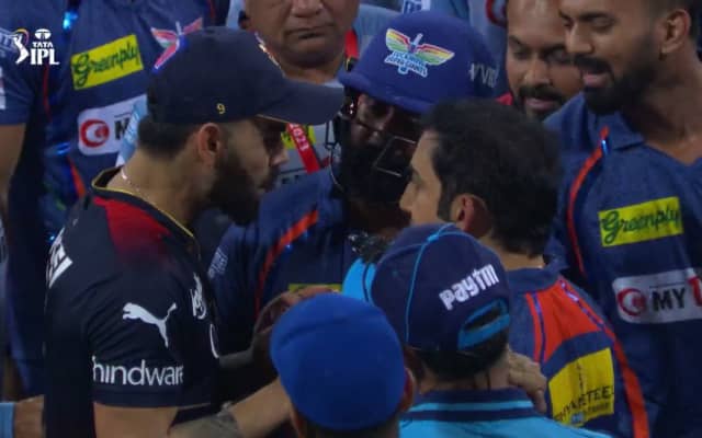 Virat Kohli and Gautam Gambhir Verbal Spat (Pic Source-Twitter)