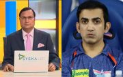 Rajat Sharma and Gautam Gambhir (Pic Source-Twitter)