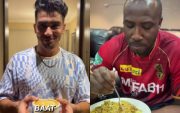 KKR Players Enjoying Hyderabadi Briyani (Pic Source-Twitter)