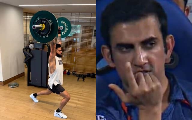 Virat Kohli and Gautam Gambhir (Pic Source-Twitter)