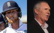 Ben Stokes and Allan Border (Pic Source-Twitter)