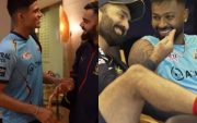 RCB And GT Players Meet Up (Pic Source-Twitter)