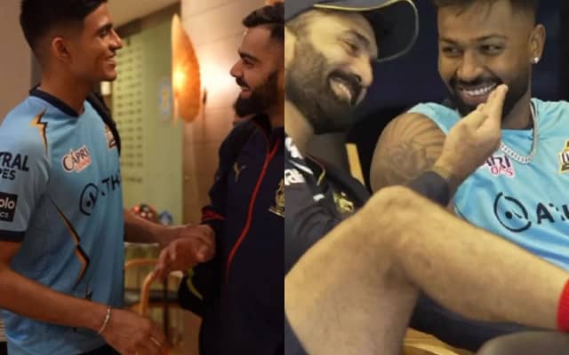 RCB And GT Players Meet Up (Pic Source-Twitter)