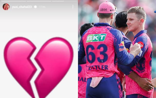 Yuzvendra Chahal Instagram Story and Rajasthan Royals Team (Pic Source-Instagram)
