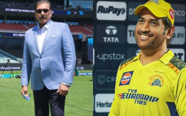 MS Dhoni And Ravi Shastri (Photo Source: Twitter)