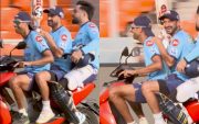 Ashish Nehra, Rashid Khan and Mohit Sharma. (Image Source: Twitter/JioCinema)