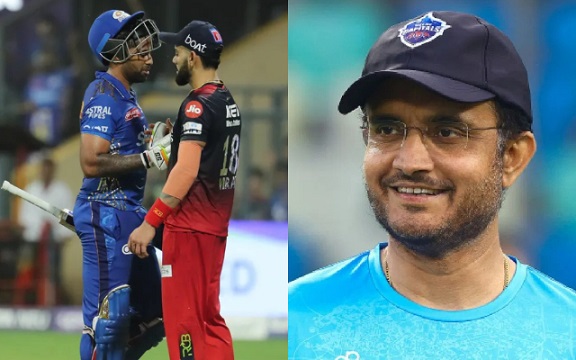 Suryakumar Yadav, Virat Kohli and Sourav Ganguly. (Image Source: BCCI-IPL)