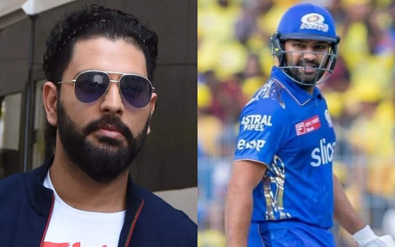 Yuvraj Singh and Rohit Sharma. (Image Source: Getty Images/BCCI-IPL)