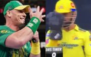 John Cena and MS Dhoni (Image Credit- Twitter)