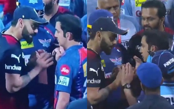 Virat Kohli and Gautam Gambhir. (Image Source: Twitter)