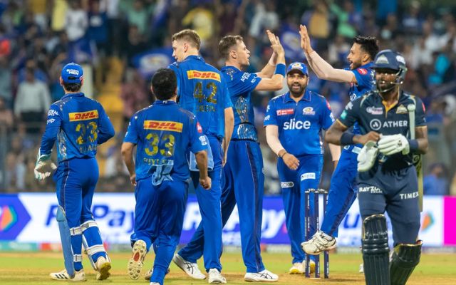 Mumbai Indians vs Gujarat Titans (Image Credit- Twitter/IPL)