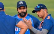 Rohit Sharma and Rahul Dravid (Image Credit- Twitter)