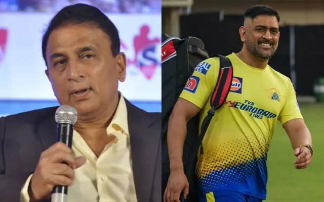 MS Dhoni And Sunil Gavaskar (Photo Source: Twitter)