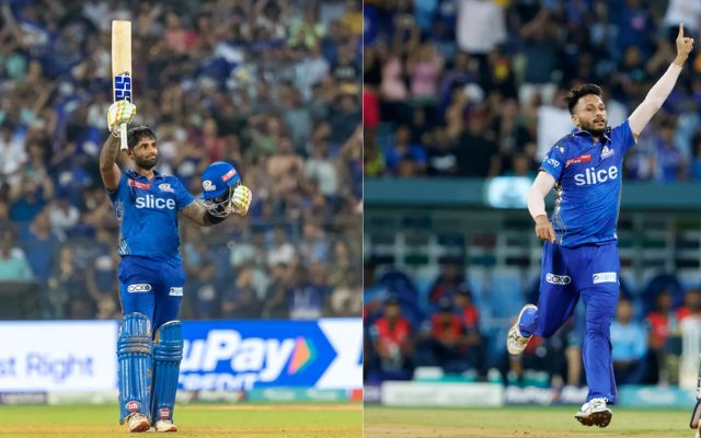 Suryakumar Yadav Aakash Madhwal (Photo Source: Twitter)