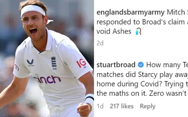 Stuart Broad (Photo Source: Twitter)