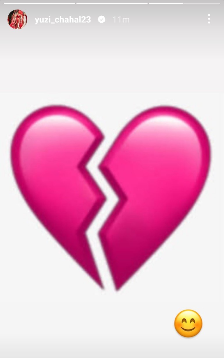 Yuzvendra Chahal Instagram Story