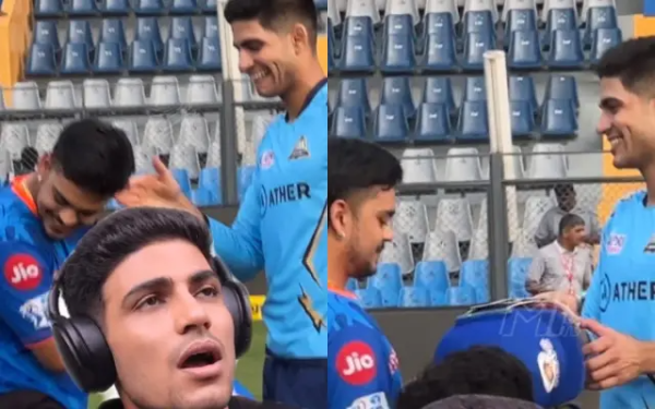 Ishan Kishan and Shubman Gill. (Image Source: MI Twitter)