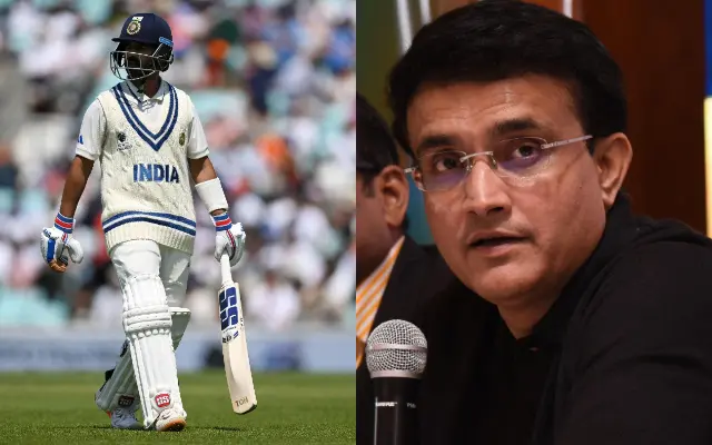 Sourav Ganguly And Ajinkya Rahane (Photo Source: Twitter)
