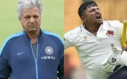 WV Raman And Sarfaraz Khan (Photo Source: Twitter)