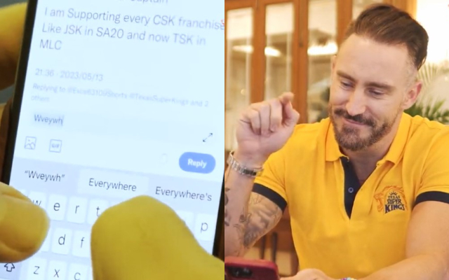 Faf Du Plessis. (Image Source: TSK Twitter)