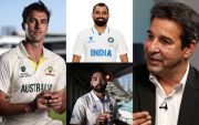 Pat Cummins, Shami-Siraj and Wasim Akram. (Image Source: ICC)