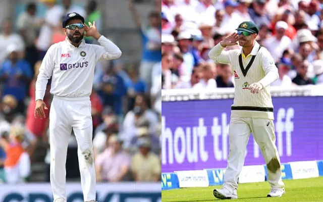 Virat Kohli and David Warner. (Image Source: Twitter)