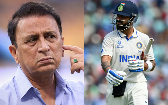 Sunil Gavaskar and Virat Kohli. (Image Source: ICC/Twitter)