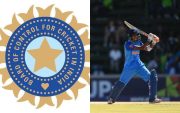 BCCI Logo and Shweta Sherawat (Pic Source-Twitter)