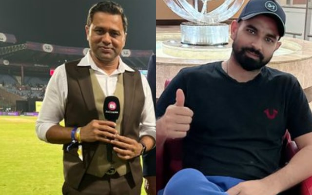 Aakash Chopra And Mohammed Shami (Photo Source: Twitter)