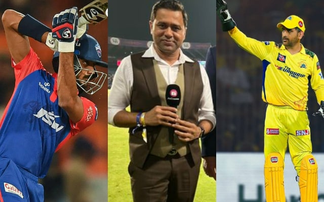 MS Dhoni, Aakash Chopra And Axar Patel (Photo Source: Twitter)