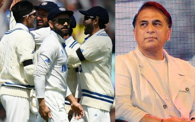 Sunil Gavaskar And Team India (Photo Source: Twitter)