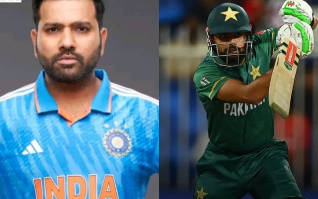 Rohit Sharma and Babar Azam (Pic Source-Twitter)