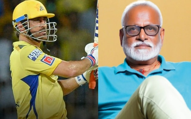 Kasi Viswanathan And MS Dhoni (Photo Source: Twitter)