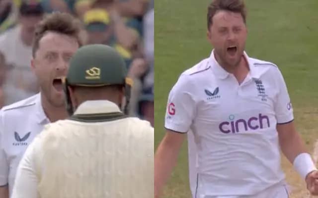 Usman Khawaja and Ollie Robinson (Pic Source-Twitter)