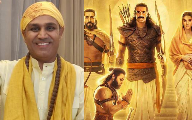 Virender Sehwag and Adipurush. (Image Source: Twitter)