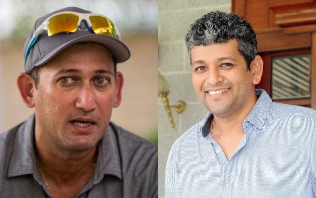 Amol Muzumdar and Ajit Agarkar. (Image Source: Twitter)
