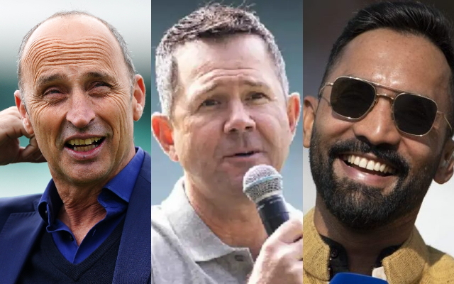 Nasser Hussain, Ricky Ponting and Dinesh Karthik. (Image Source: Getty Images)