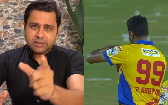 Aakash Chopra and R Ashwin. (Image Source: Twitter)