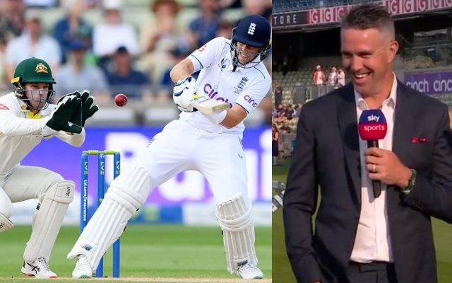 Joe Root and Kevin Pietersen. (Image Source: Getty Images/Twitter)