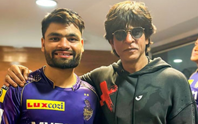 Rinku Singh and Shah Rukh Khan. (Image Source: Twitter)