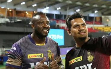 Andre Russell, Sunil Narine. (Image Source: Twitter)