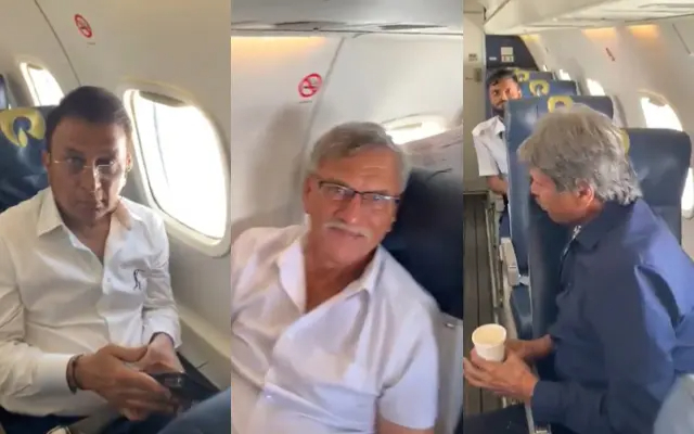Sunil Gavaskar, Roger Binny and Kapil Dev. (Image Source: Twitter)