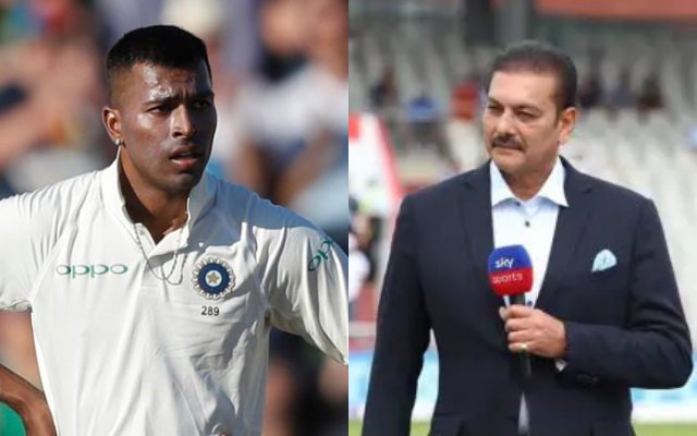 Hardik Pandya and Ravi Shastri. (Image Source: Getty Images)