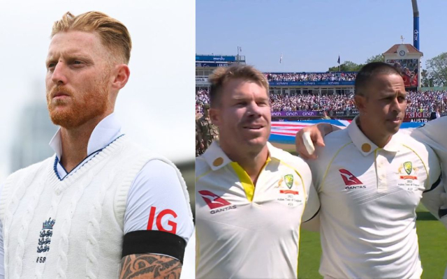 Ben Stokes and Australian Players. (Image Source: Twitter)