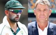 Nathan Lyon and Shane Warne. (Image Source: Getty Images)