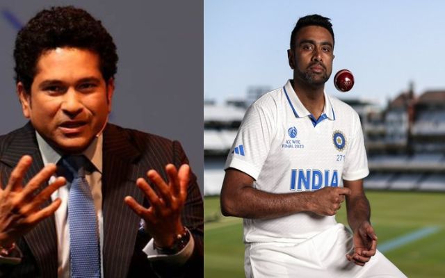 Sachin Tendulkar R Ashwin (Photo Source: Twitter)