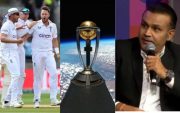 England ICC World Cup Trophy Virender Sehwag (Photo Source: Twitter)