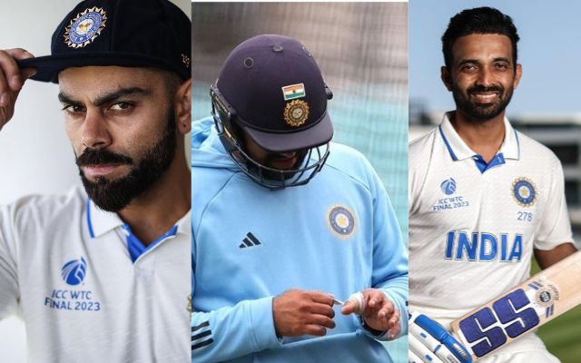 Virat Kohli Rohit Sharma Ajinkya Rahane (Photo Source: Twitter)