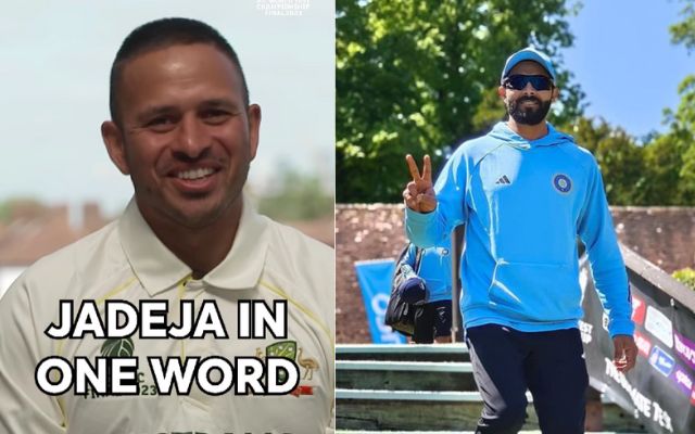 Usman Khawaja And Ravindra Jadeja (Photo Source: Twitter)