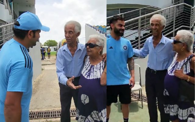 Rohit, Garfield Sobers And Virat (Image Credit- Instagram)